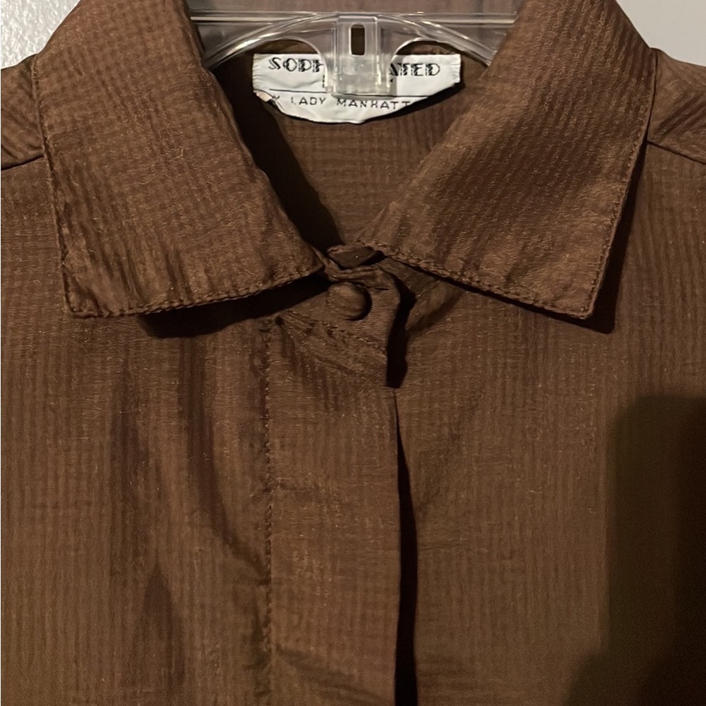 Vintage 60’s Puffed Sleeves Sophisticated Lady Blouse